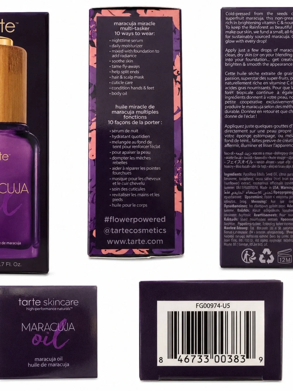 Tarte Maracuja Oil 1.7 oz 50 mL Full Size NEW in Box